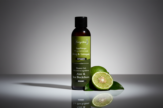 natuurlijke douchegel bergamot evergetikon