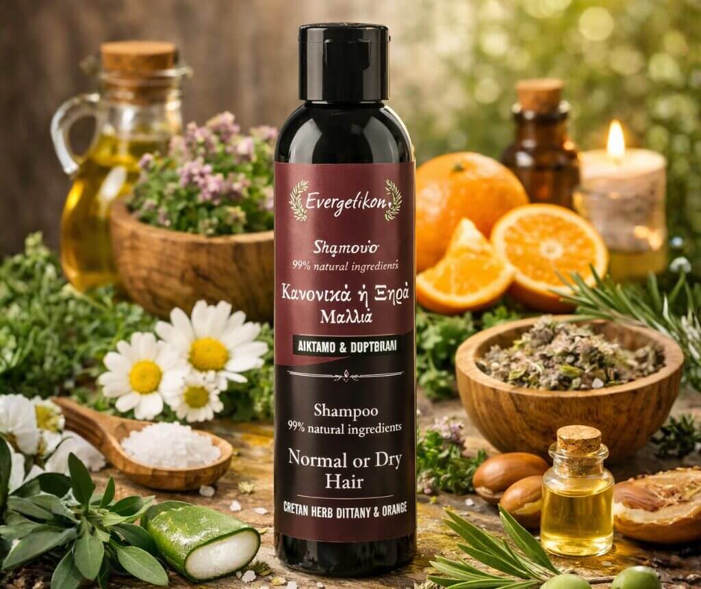 natuurlijke shampoo droog haar evergetikon