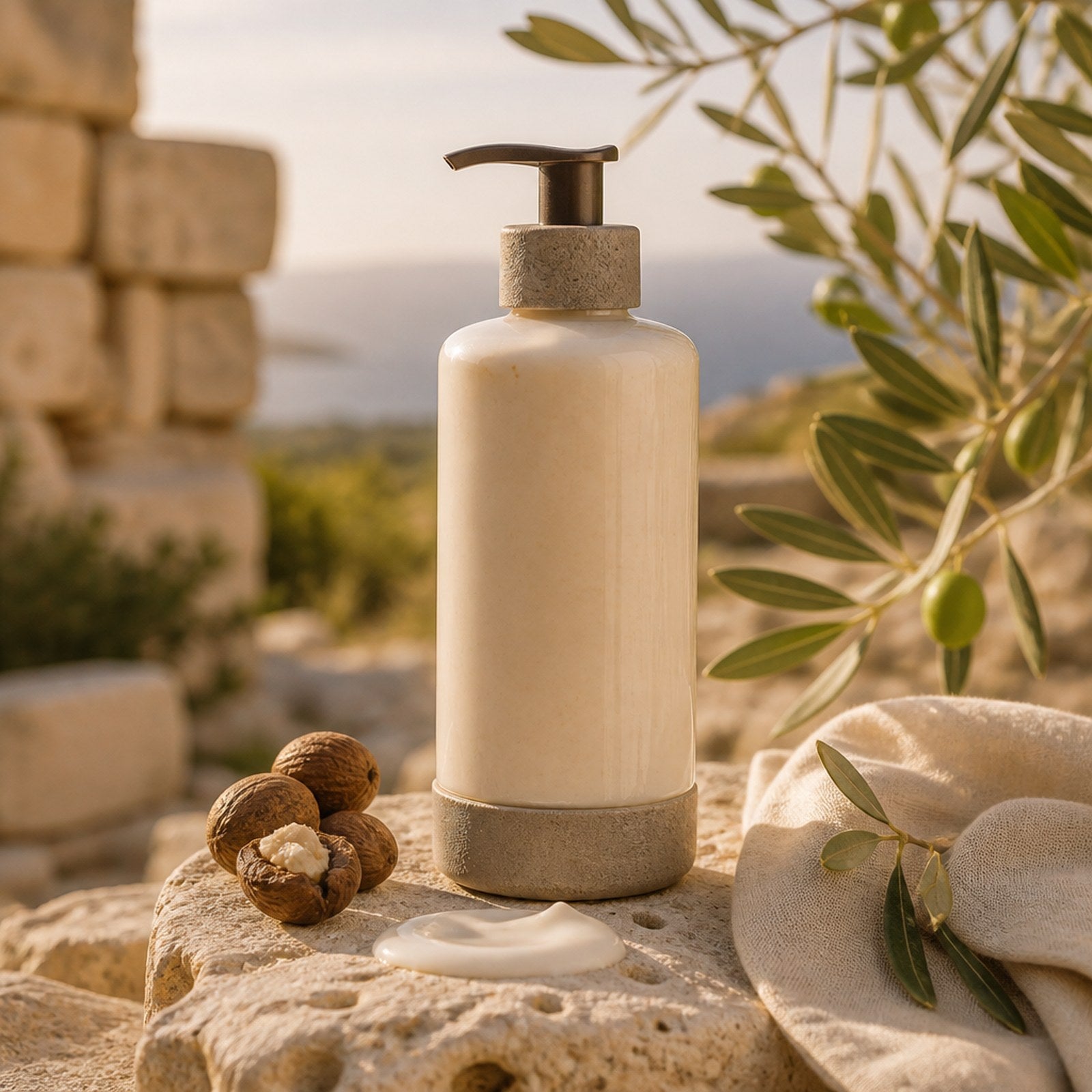 Natuurlijke bodylotion hyaluronzuur en sheabutter — Evergetikon ritueel
