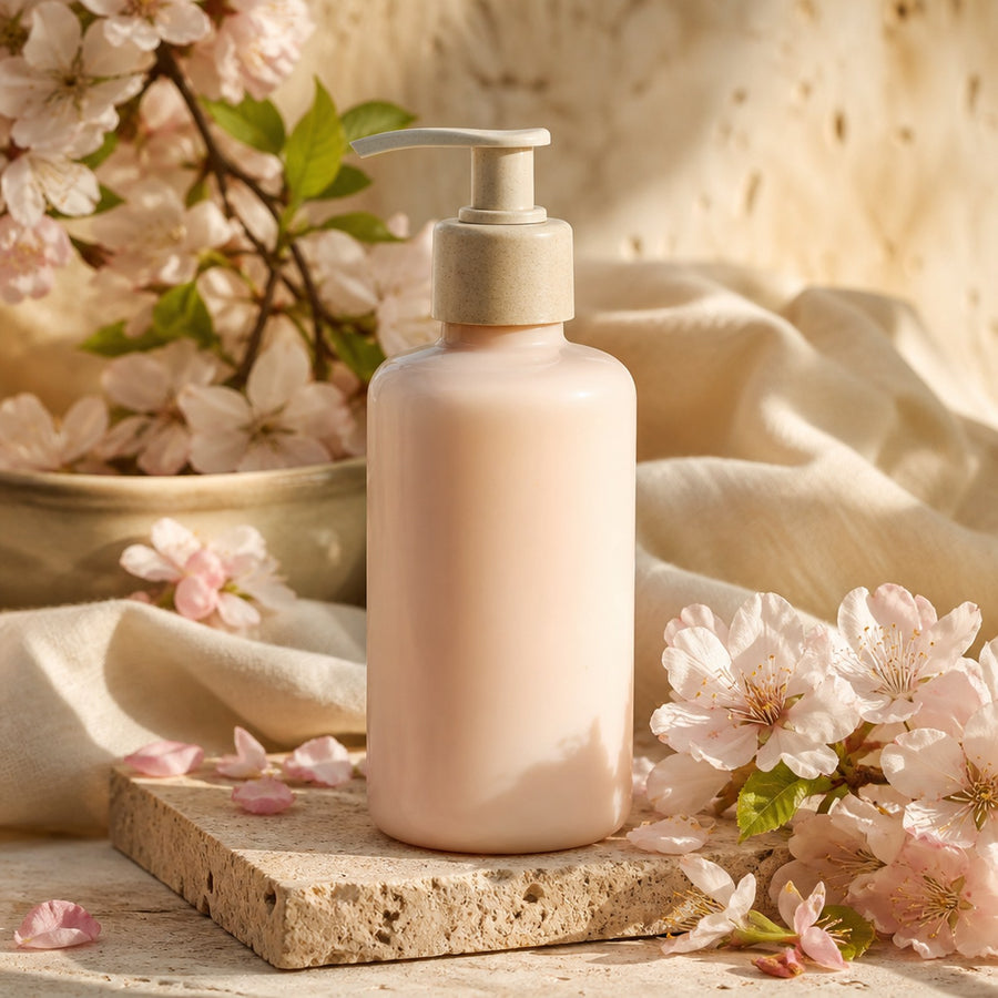 Natuurlijke bodylotion bloesem en collageen — Evergetikon ritueel