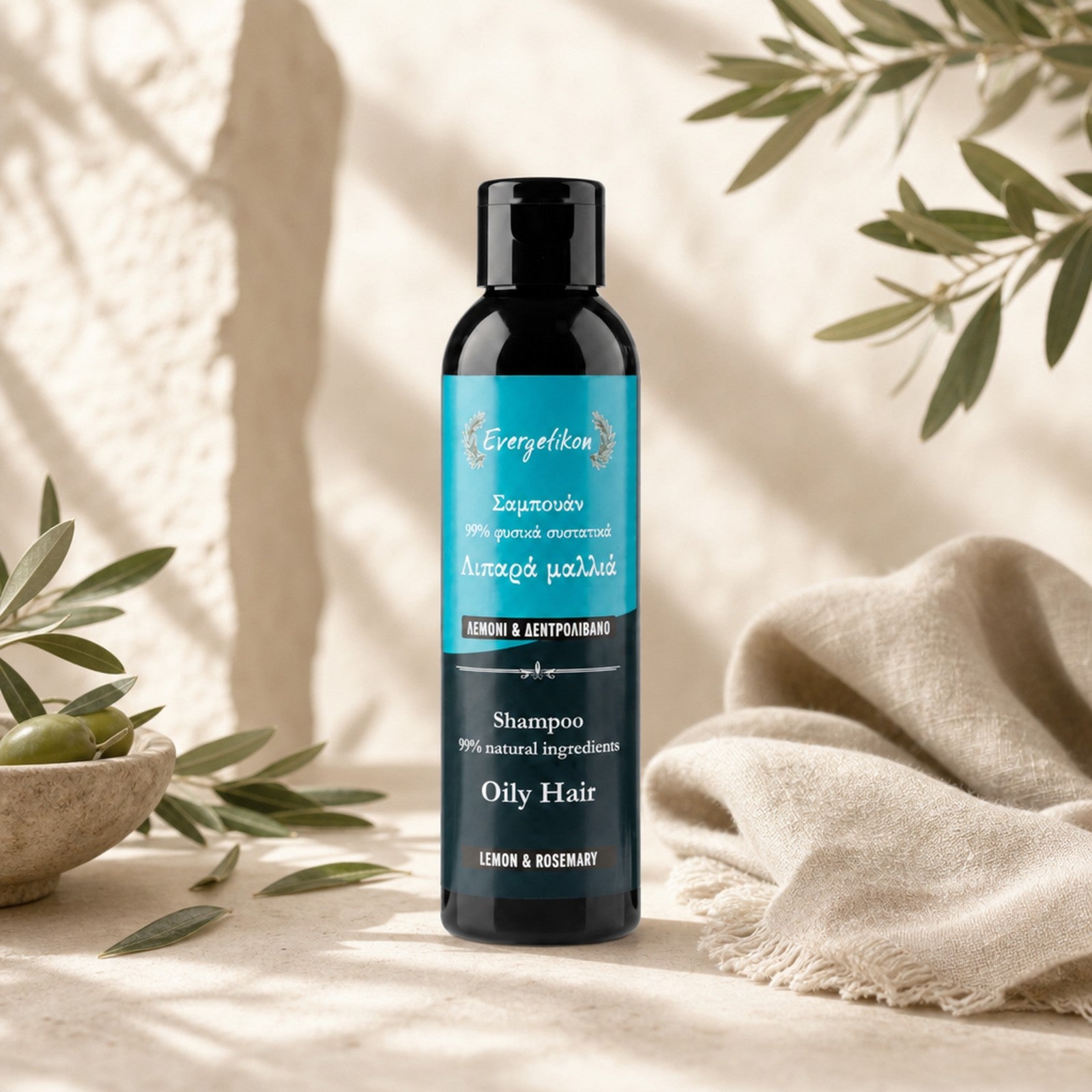 Natuurlijke shampoo voor vet haar - Evergetikon